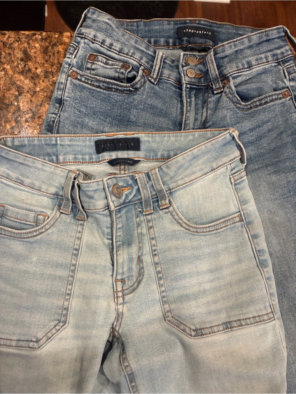 Aeropostale Light and Medium Blue High-Rise Women's Jeans